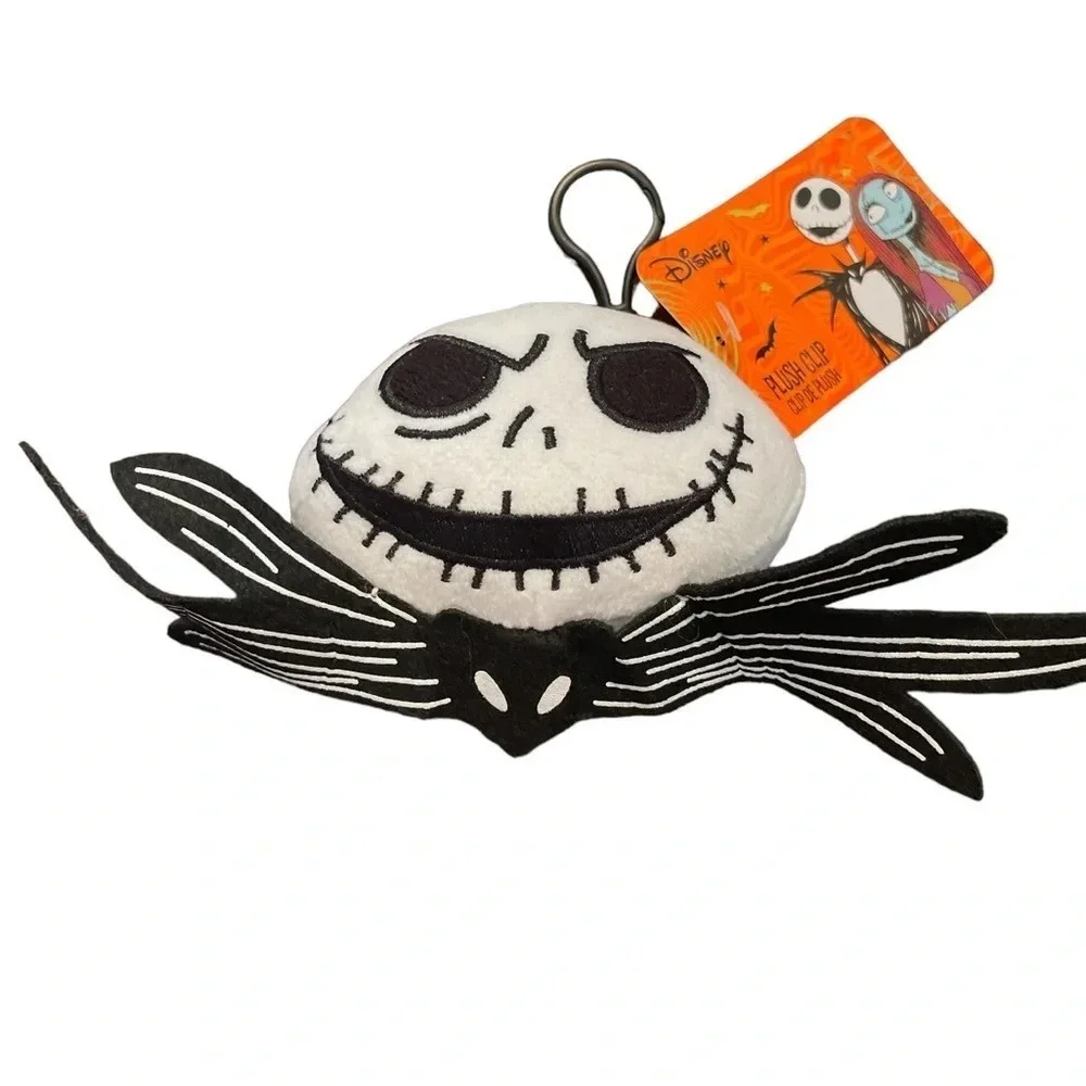 Disney THE NIGHTMARE BEFORE CHRISTMAS Plush Clip Set SALLY & JACK SKELLINGTON